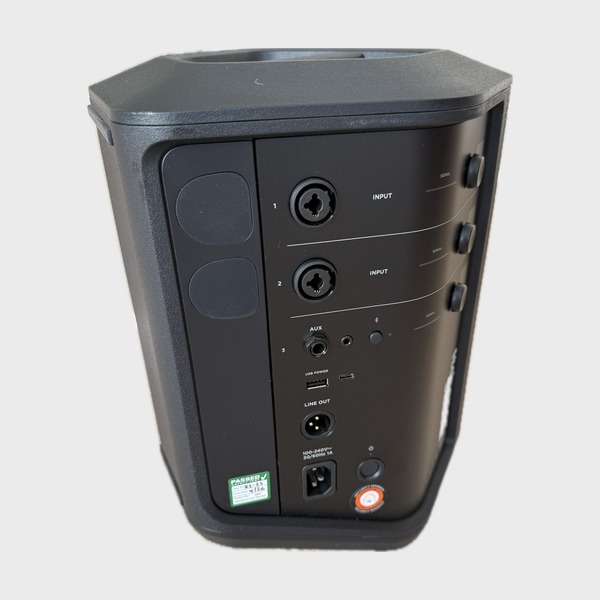 Bose S1 Pro+ portable PA speaker for hire – side view 3 | Itchenor Sound